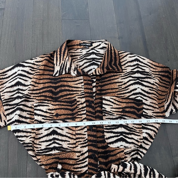 Fashion Nova Brown and Black Animal Print Dress Size Medium - Picture 5 of 8